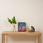 Midnight Flamingos Framed Canvas Print Gallery Image 4