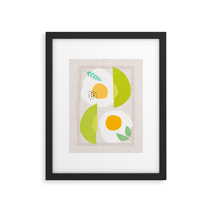 Minimal Avocado and Eggs Framed Art Print Gallery Image 1