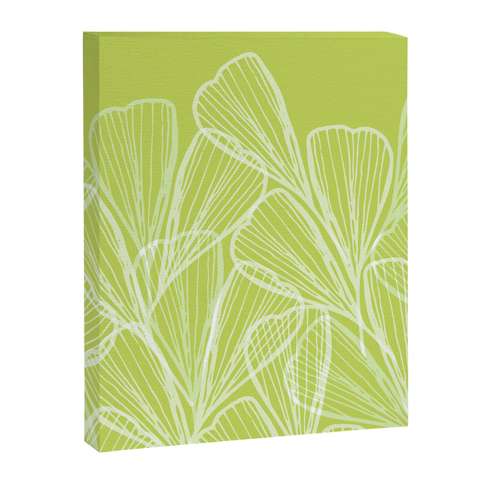 Minimal Modern Green Tropical Abstract Canvas Print Gallery Image 1