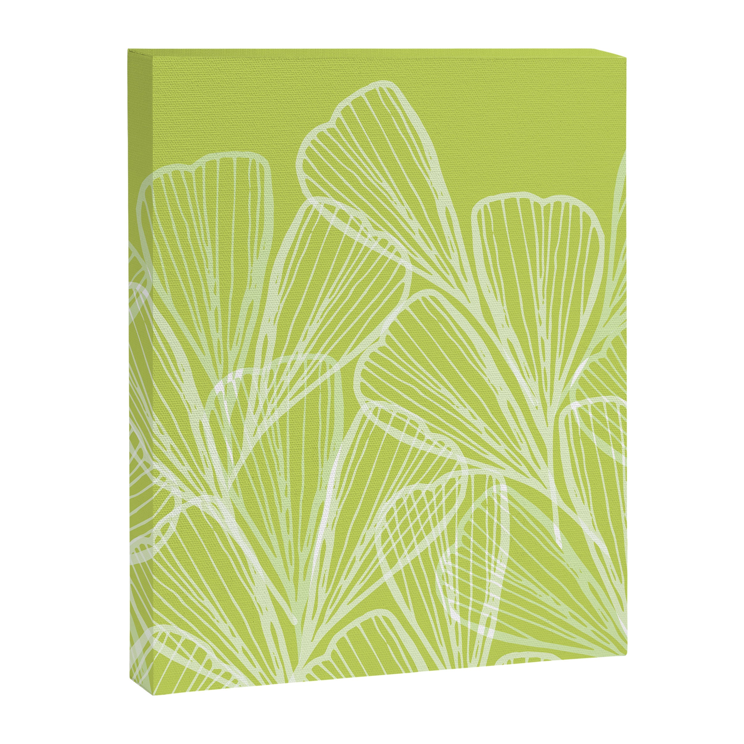 Minimal Modern Green Tropical Abstract Canvas Print Gallery Image 8