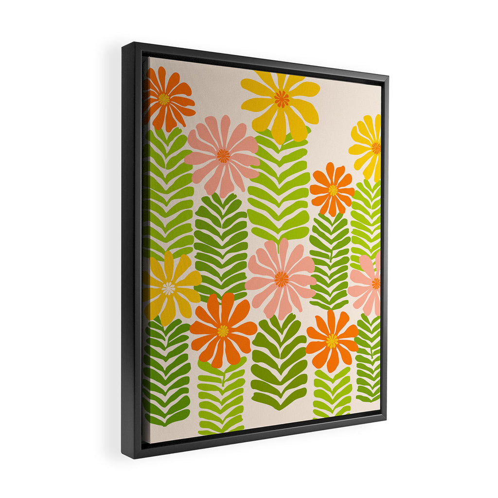 Minimalist Floral Art  Framed Canvas Print Gallery Image 2