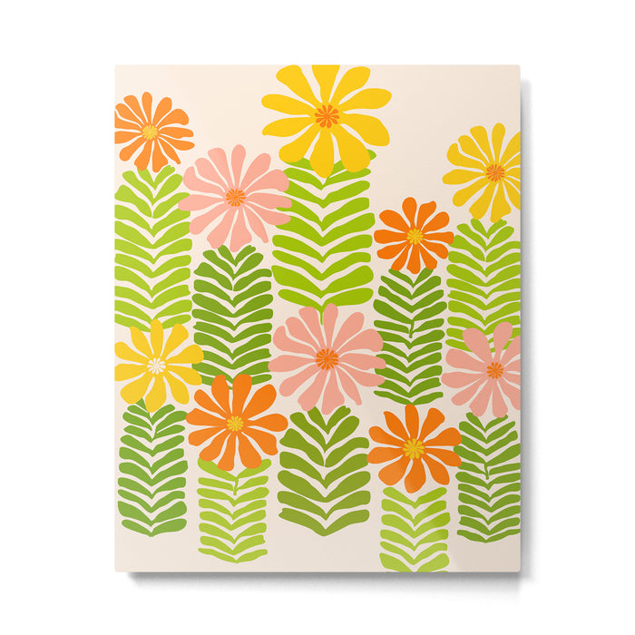 Minimalist Floral Art  Metal Print Gallery Image 1