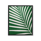 Minimalist Palm Leaf Framed Canvas Print Gallery Image 6