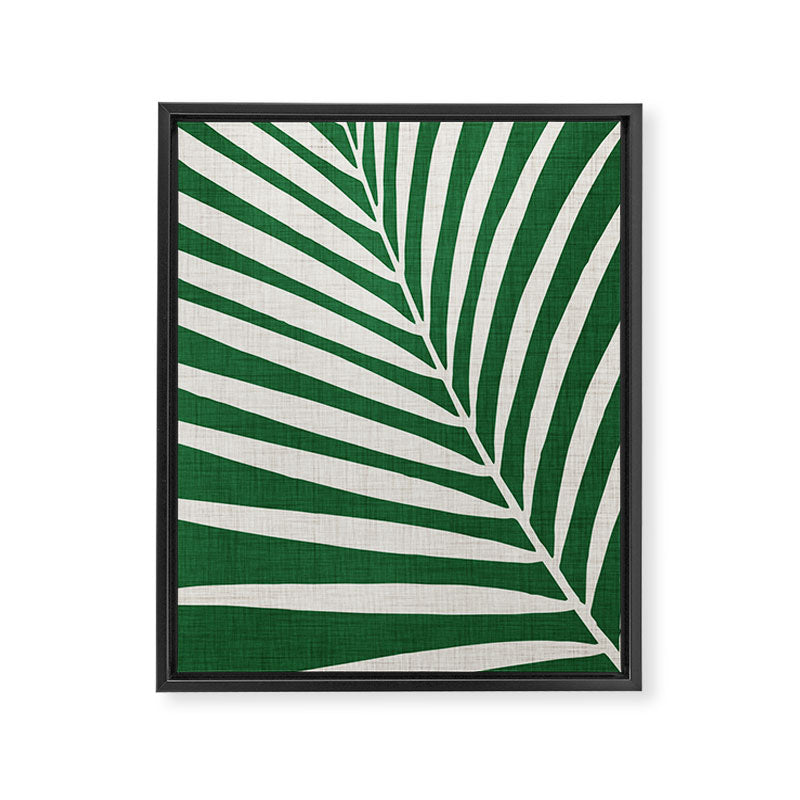 Minimalist Palm Leaf Framed Canvas Print Gallery Image 6