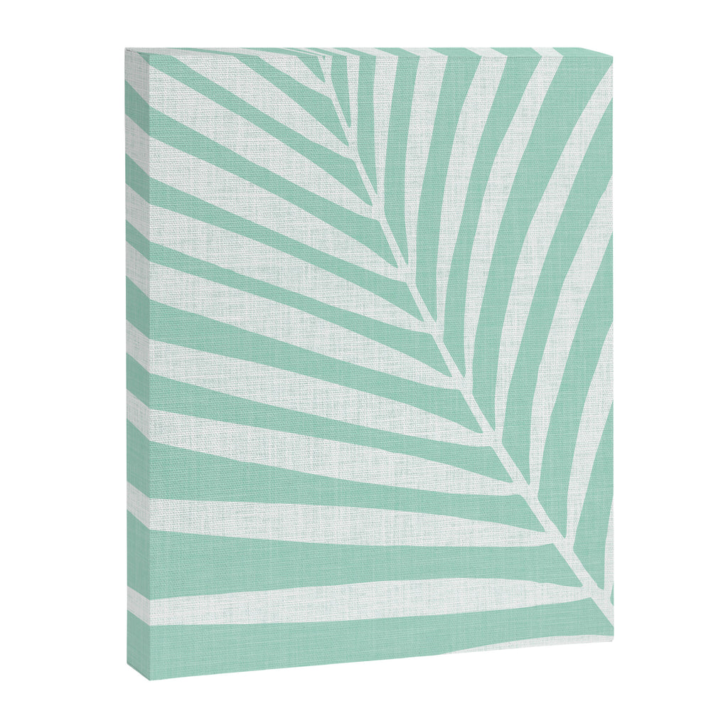 Minimalist Palm Leaf - Mint Green Canvas Print Gallery Image 8