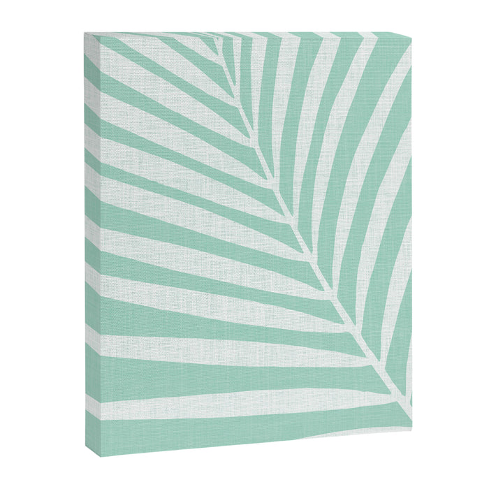 Minimalist Palm Leaf - Mint Green Canvas Print Gallery Image 1