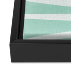 Minimalist Palm Leaf - Mint Green Framed Canvas Print Gallery Image 3