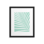 Minimalist Palm Leaf - Mint Green Framed Art Print Gallery Image 6