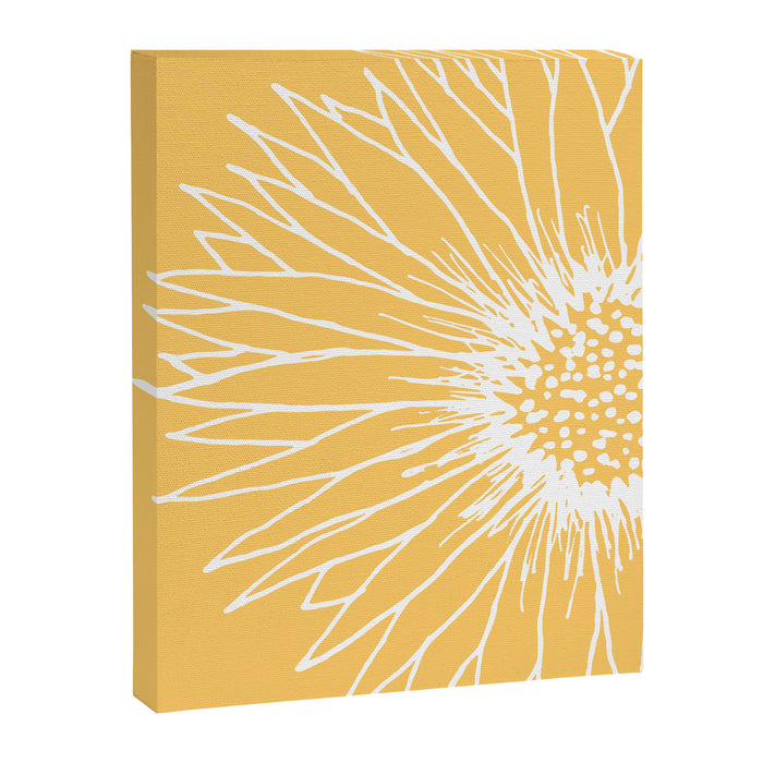 Minimalist Sunflower Canvas Print Gallery Image 1