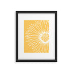 Minimalist Sunflower Framed Art Print Gallery Image 4