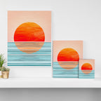 Minimalist Sunset III / Abstract Landscape Canvas Print Gallery Image 3