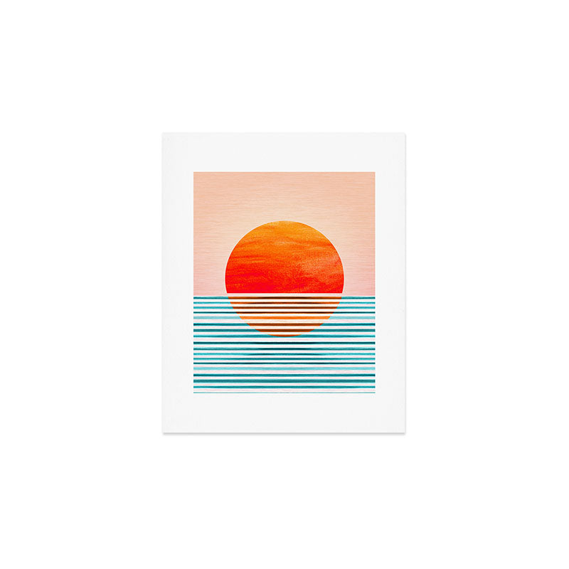 Minimalist Sunset III / Abstract Landscape Art Print Gallery Image 1