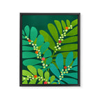 Mistletoe Greenery Illustration Framed Canvas Print Gallery Image 8