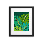 Mistletoe Greenery Illustration Framed Art Print Gallery Image 6