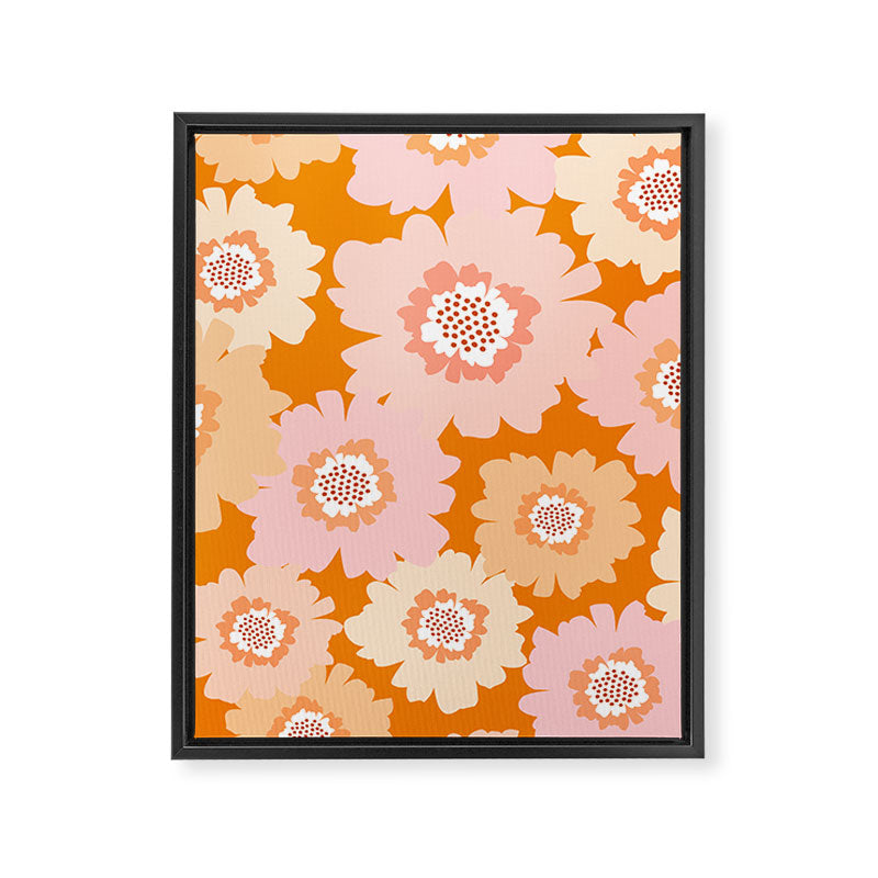 Modern Boho Flowers Framed Canvas Print Gallery Image 8