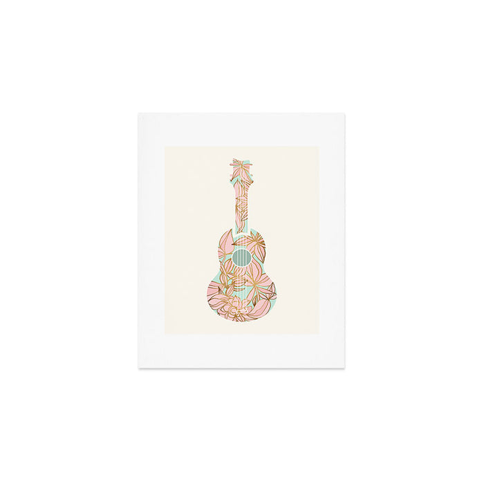 Modern Boho Ukulele Art Print Gallery Image 1