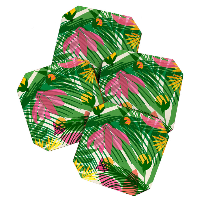 Modern Breezy Hawaiian Print  Coaster Gallery Image 1
