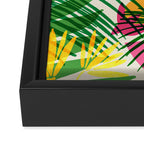 Modern Breezy Hawaiian Print  Framed Canvas Print Gallery Image 3