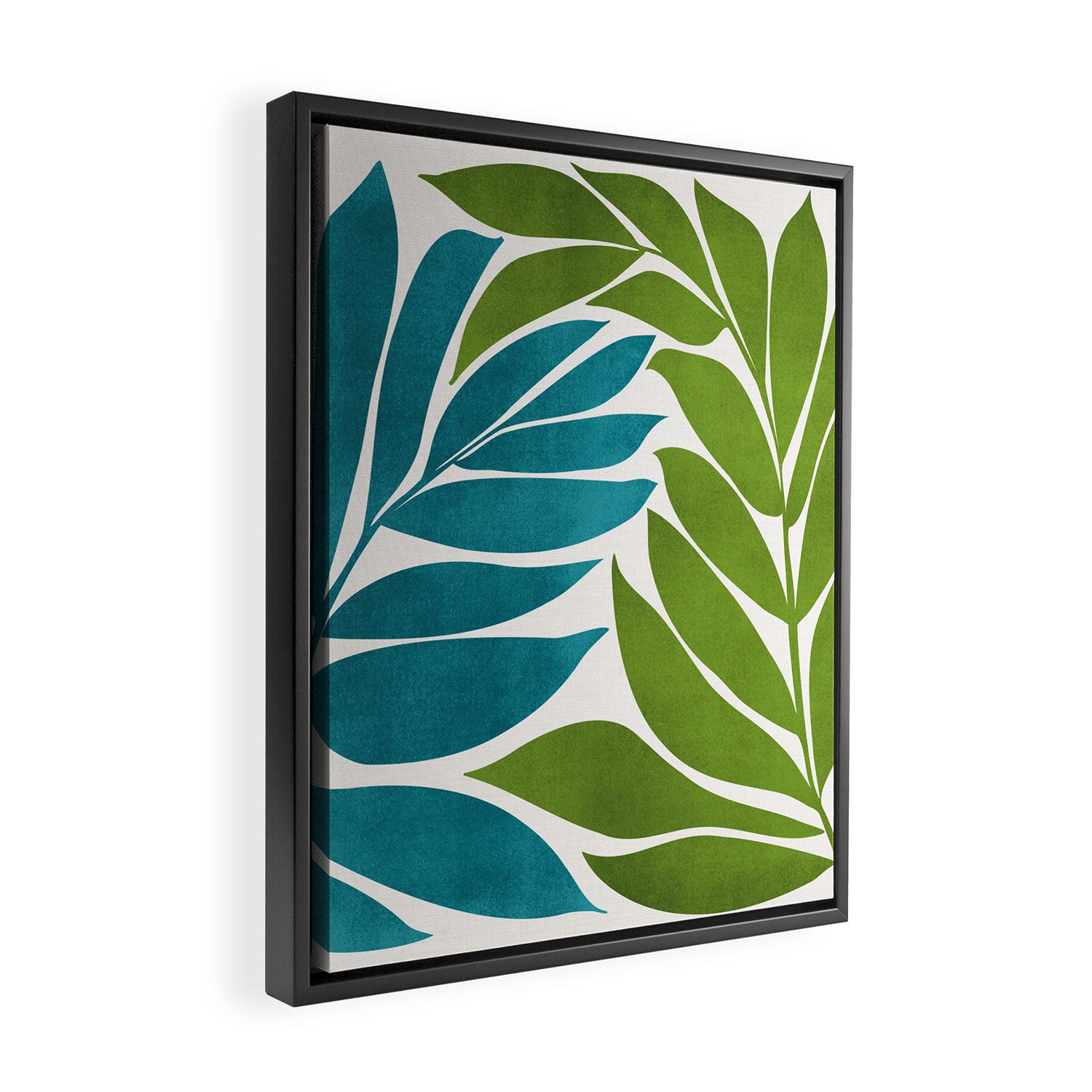 Modern Coastal Seagrass Framed Canvas Print Gallery Image 2