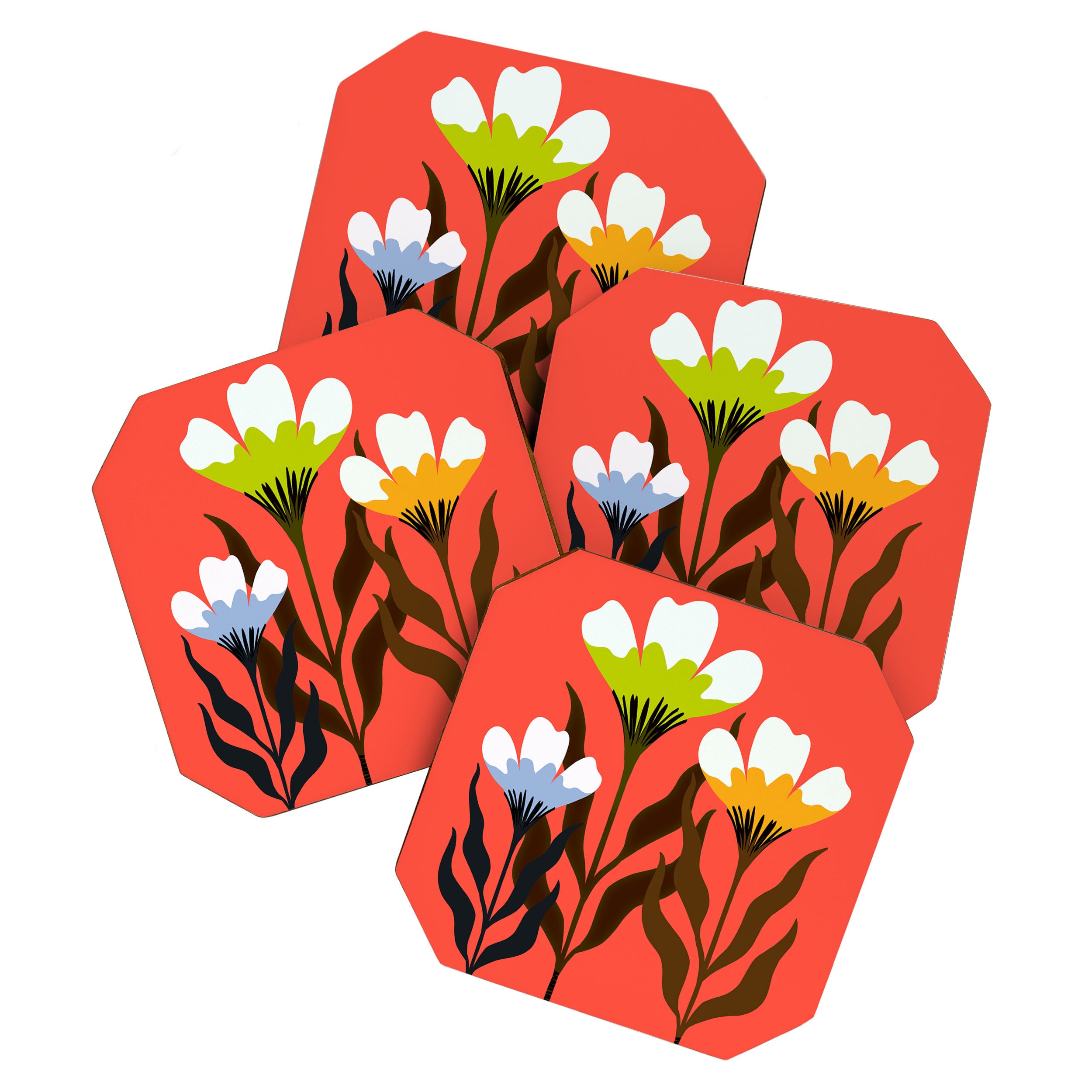 Modern Floral Bouquet Coaster Gallery Image 1