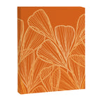 Modern Garden in Orange Canvas Print Gallery Image 8