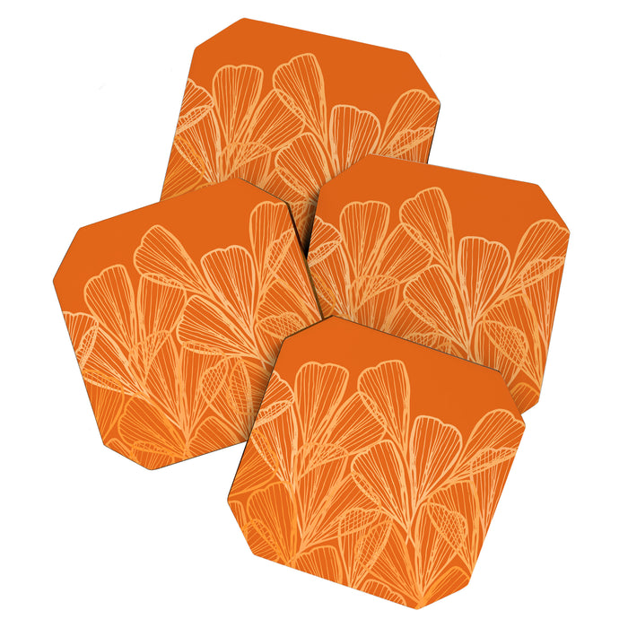 Modern Garden in Orange Coaster Gallery Image 1