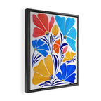Modern Garden Party Floral Illustration Framed Canvas Print Gallery Image 2