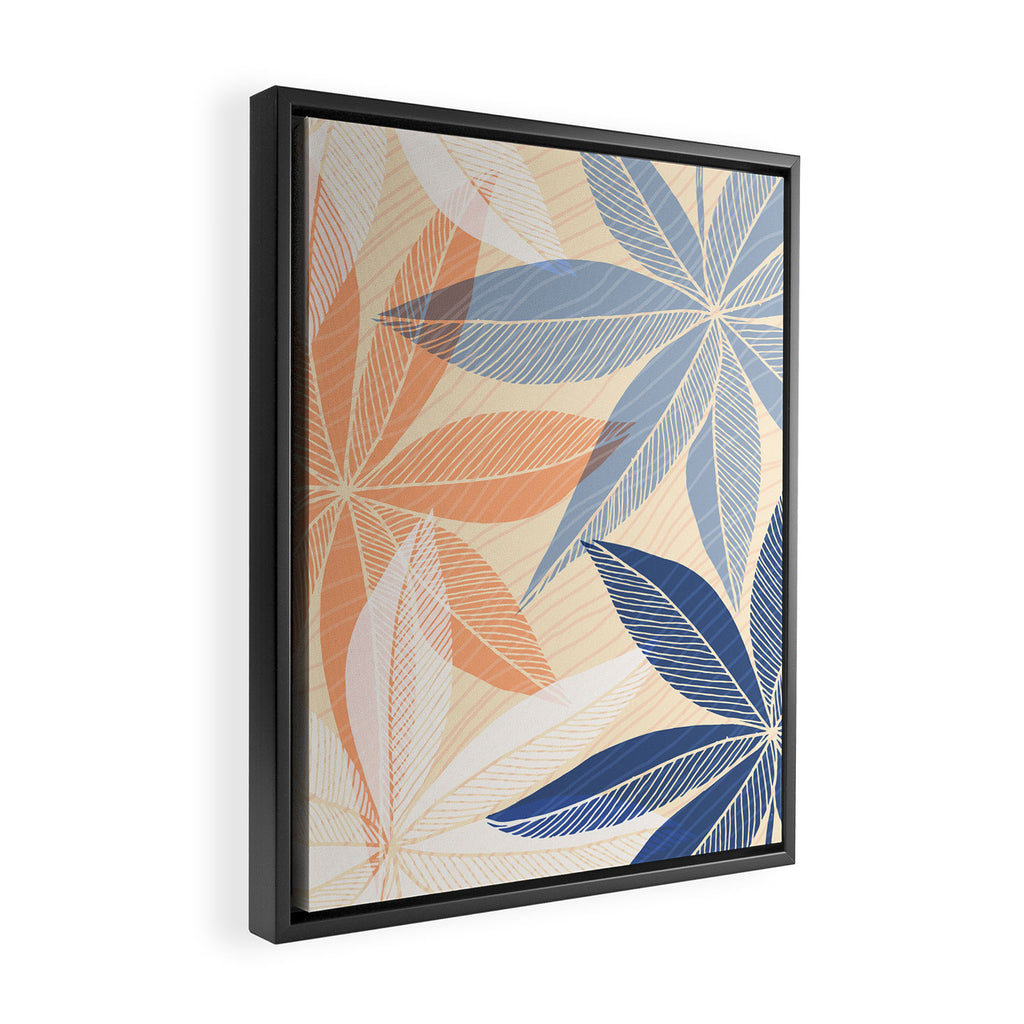 Modern Neutral Tropical Print II Framed Canvas Print Gallery Image 2