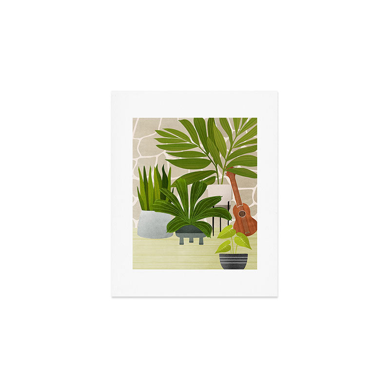 Modern Outdoor Oasis Art Print Gallery Image 1