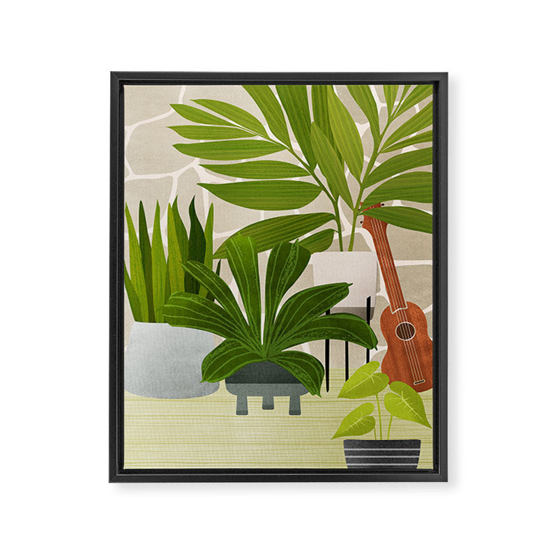 Modern Outdoor Oasis Framed Canvas Print Gallery Image 8