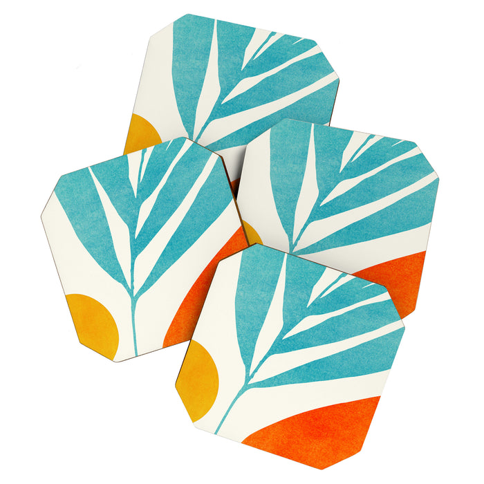 Modern Pop Abstract Landscape Coaster Gallery Image 1