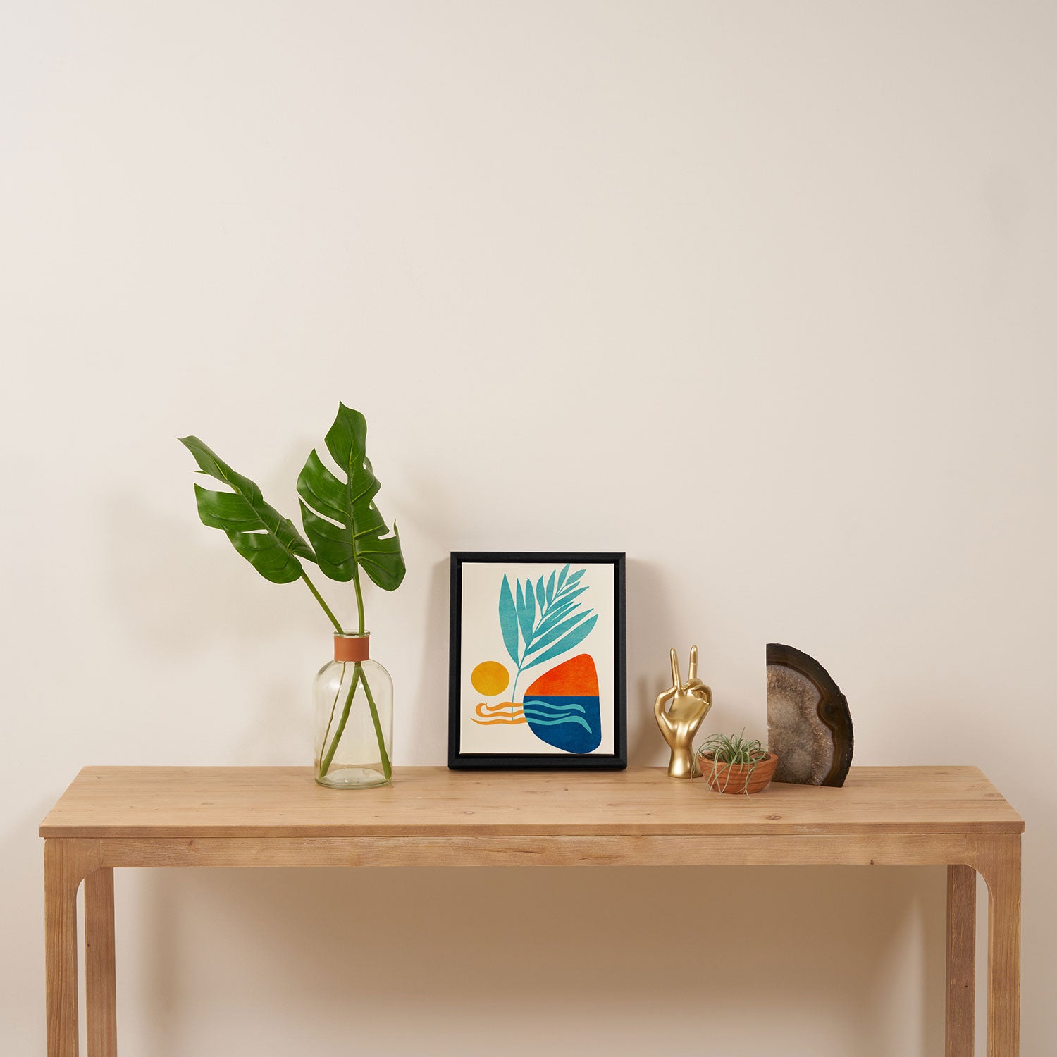 Modern Pop Abstract Landscape Framed Canvas Print Gallery Image 4
