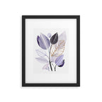 Modern Purple Watercolor Botanical Framed Art Print Gallery Image 5