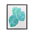 Monstera Tropical Plant Framed Canvas Print Gallery Image 6