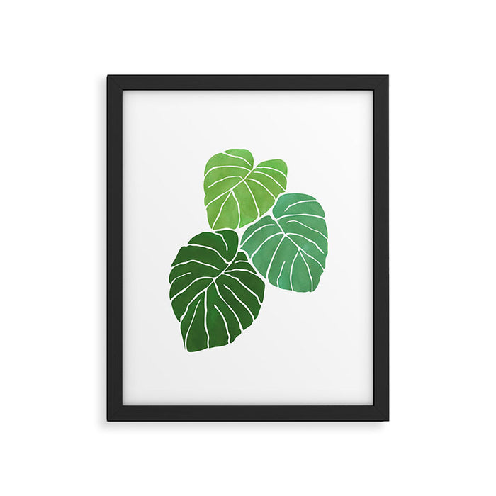 Monstera Tropical Plant Painting Framed Art Print Gallery Image 1