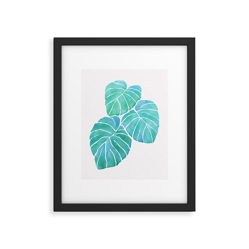 Monstera Tropical Plant Framed Art Print Gallery Image 4