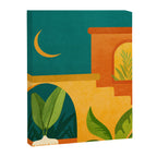 Moonlight Villa Colorful Landscape Canvas Print Gallery Image 6