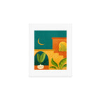 Moonlight Villa Colorful Landscape Art Print Gallery Image 1