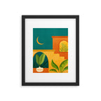 Moonlight Villa Colorful Landscape Framed Art Print Gallery Image 5
