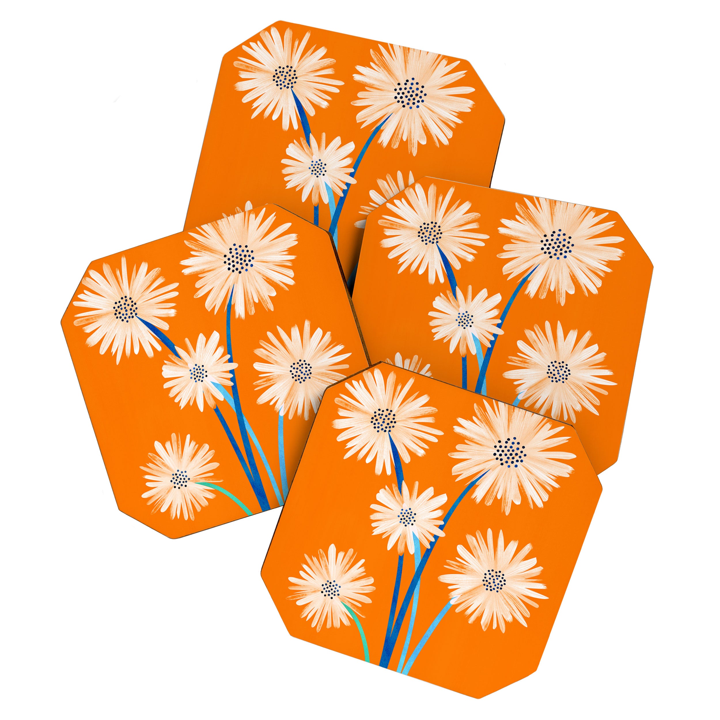 Moroccan Daisies Still Life Coaster Gallery Image 1