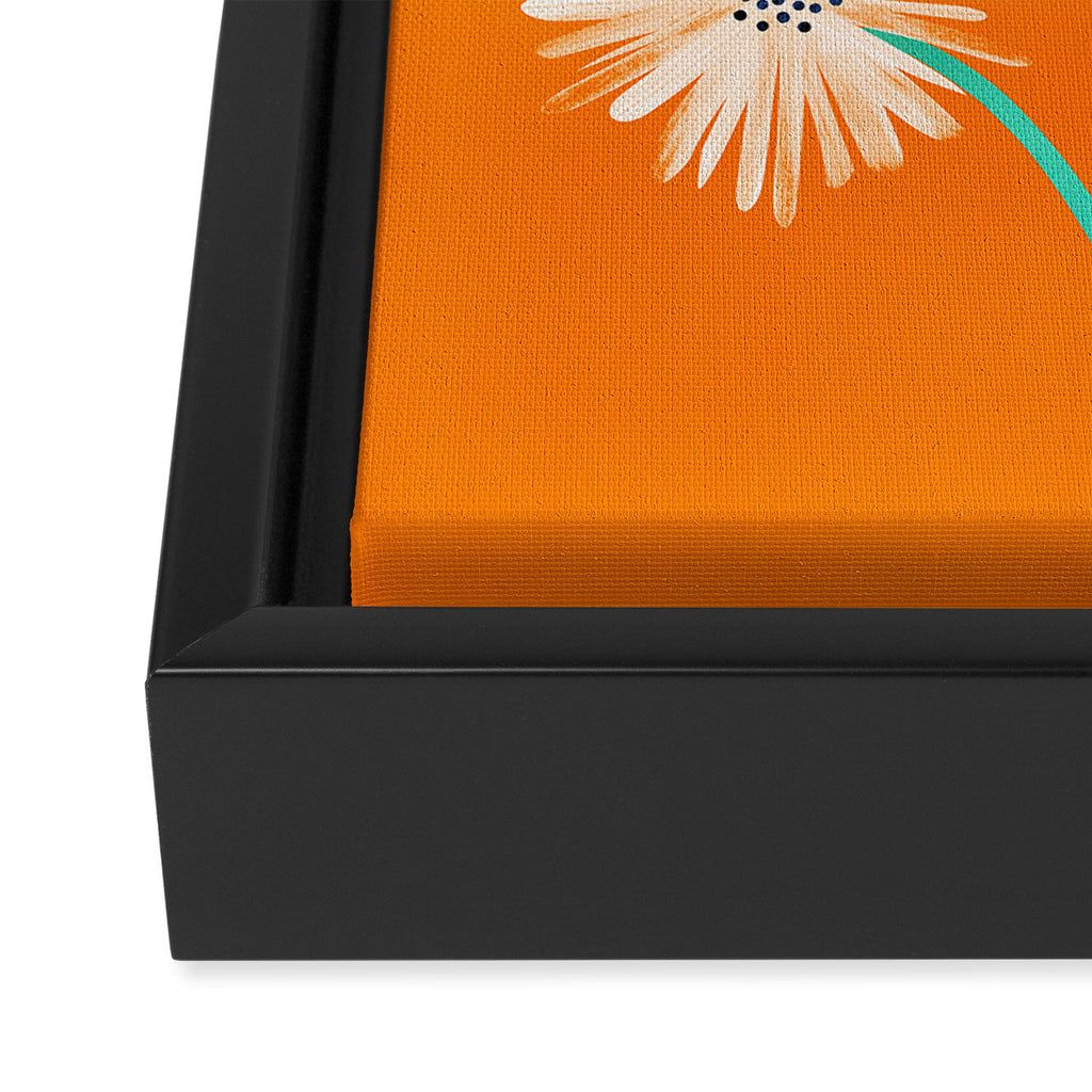 Moroccan Daisies Still Life Framed Canvas Print Gallery Image 3