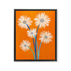 Moroccan Daisies Still Life Framed Canvas Print Gallery Image 6