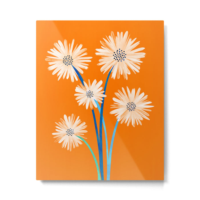 Moroccan Daisies Still Life Metal Print Gallery Image 1