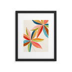 Multicolorful Leaf Design Framed Art Print Gallery Image 6