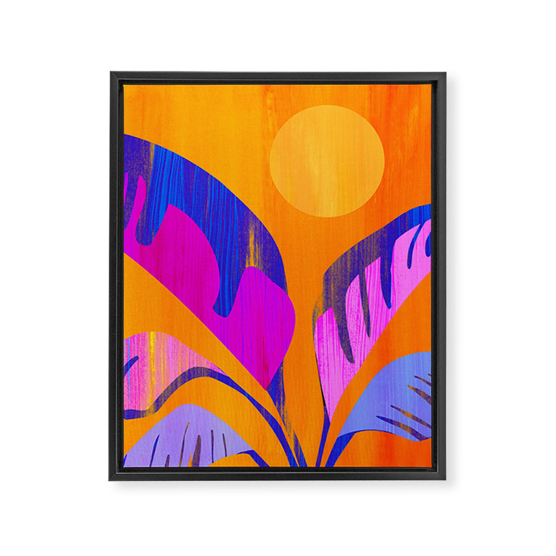 Mystic Tropics / Abstract Tropical Series Framed Canvas Print Gallery Image 6