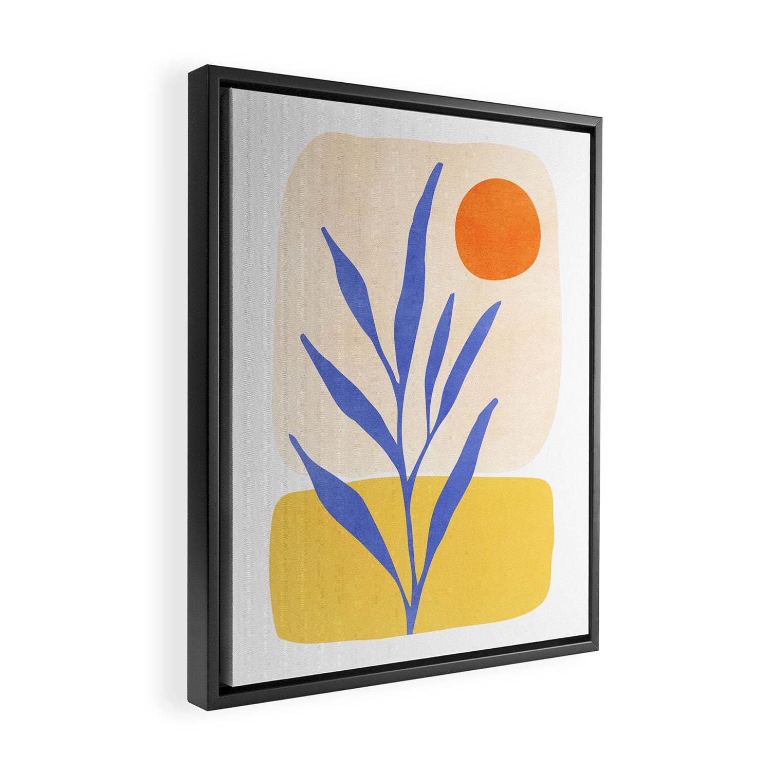 Nature's Balance Abstract Landscape Framed Canvas Print Gallery Image 2