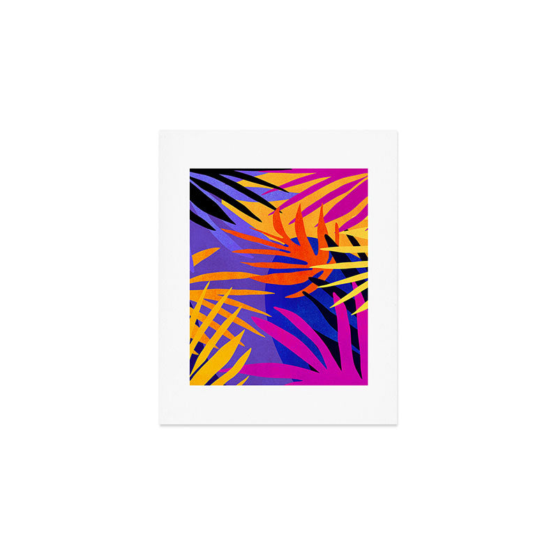Neon Rainforest - Abstract Pop Art Art Print Gallery Image 1