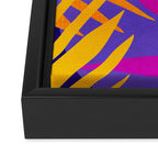 Neon Rainforest - Abstract Pop Art Framed Canvas Print Gallery Image 3