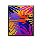 Neon Rainforest - Abstract Pop Art Framed Canvas Print Gallery Image 8