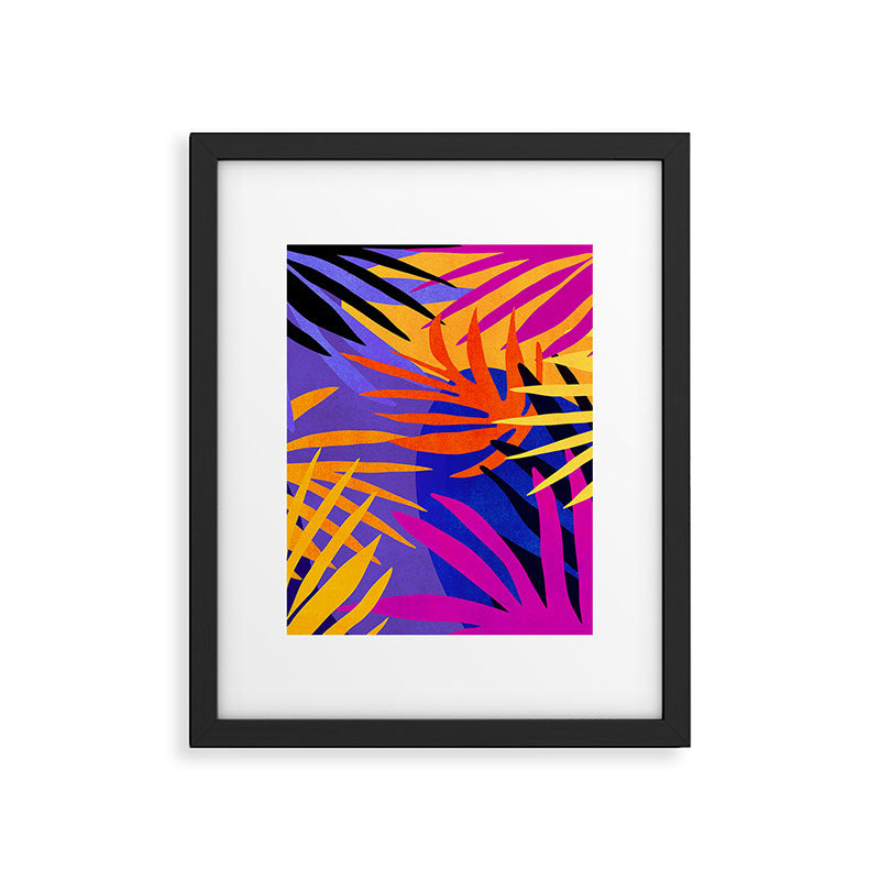 Neon Rainforest - Abstract Pop Art Framed Art Print Gallery Image 6